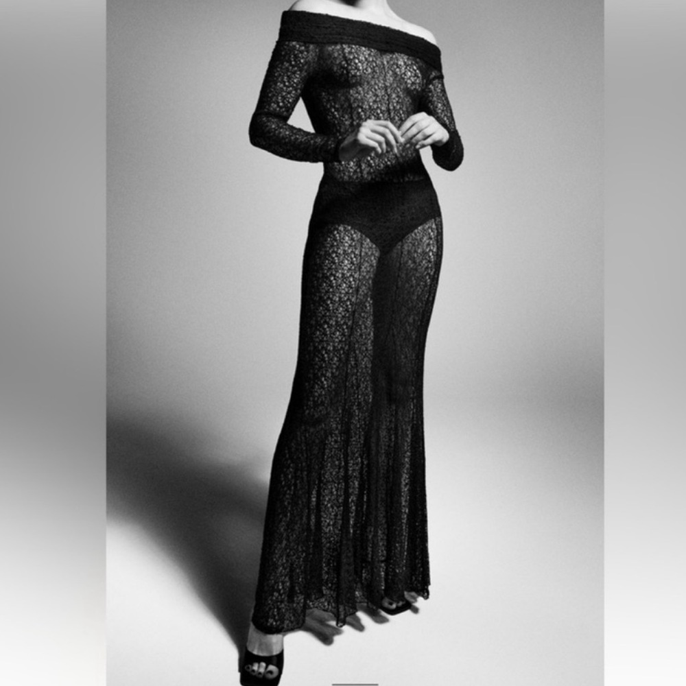 SOLD - Off The Shoulder Lace Dress